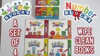 Unboxing My first Numberblocks & Alphablocks . A Wipe-Clean books 