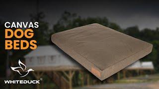 Canvas Pet Bed for indoor & outdoor use | Rugged, durable dog bed | Up Close & Personal