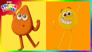 Spot the difference! Yellow and Orange | Colour Game! | Kids Learn Colours | @colourblocks