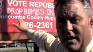 Rick Jenkins on who vandalized a Buncombe GOP billboard