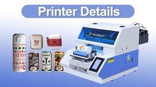 Colorsun 2022 year A4 UV Max Flatbed Printer For Phone Cover Printing uv printer with RIP software