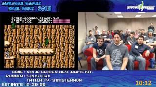 Awesome Games Done Quick 2013 Ninja Gaiden pacifist speedrun by Sinister1