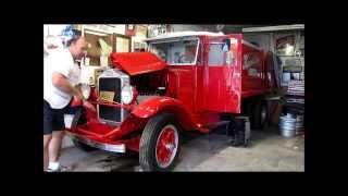 Starting the 1932 Beer truck