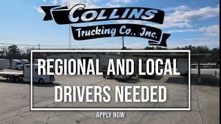 Truck Driver Job Opening with Latest Equipment and Great Pay | Collins Trucking Co.