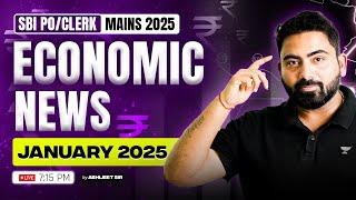 Economic News Current Affairs | SBI PO/Clerk Mains 2025 | By Abhijeet Sir