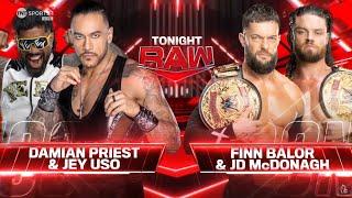 Damian Priest & Jey Uso vs Finn Bálor & JD McDonagh (1/2): Raw, Sep. 2, 2024