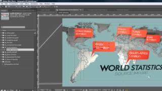 Infographics Version 2 AE template Customization Video- world statistic