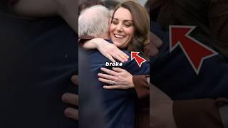 Why Catherine's Hug Broke Royal Protocol #shorts #catherine #kate