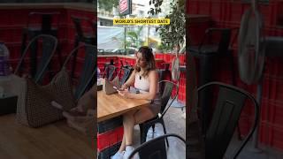 World’s shortest date #funny #comedy #couple #explore #shorts #date #coffee