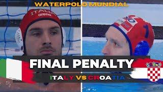 Waterpolo - Mundial Italy - Croatia Penalty shots