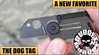 A New FAVORITE: The Spyderco Dog Tag Knife | Slip Joint, Sleek Folding Neck Knife