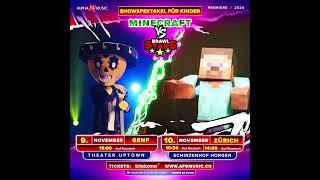 Nicht verpassen! Minecraft vs Brawl Stars – interaktive Showperformance in der Schweiz