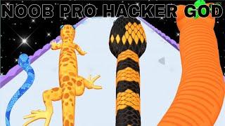 Snake Run Race :NOOB VS PRO VS HACKER VS GOD