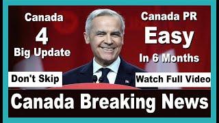 CANADA 4 BIG BREAKING NEWS | PR FOR  INTERNATIONAL STUDENTS | DIRECT PR WITHOUT JOB OFFER WATCH END