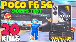 Poco F6 5G : BGMI 90fps Test with Fps Meter | Poco F6 Gaming Review 2025