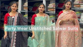 Party Wear Unstitched Salwar Suits@Eza_fabz