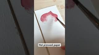 Comparing Cold pressed with Hot pressed paper #watercolortutorial #paintingtutorial #arttips