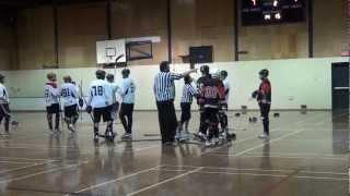 Ball Hockey Fights - Ball Hockey Brawls - Surrey Crooks vs. Pacific Jaguars (UFC Version)