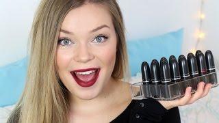 My MAC Lipstick Collection & Lip Swatches 