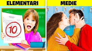 SCUOLA ELEMENTARE vs SCUOLA MEDIA!  Ritorno a Scuola / Back to School su Cap e Kazu