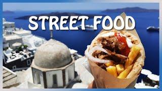 Santorini’s Best STREET FOOD (+ Masterclass on how to order a Souvlaki)