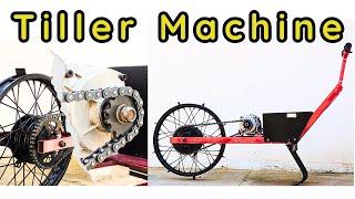 How to make a simple agricultural tiller machine #mechanical #machine #electric #engineering