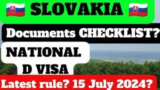 Documents Checklist Slovakia National D Visa September 2024. Your Visa Mate. Youtube. Slovakia Visa.