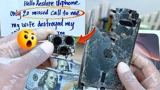  My Wife Destroyed My iPhone !  Restore iPhone 12 Pro Max For Sad Husband !