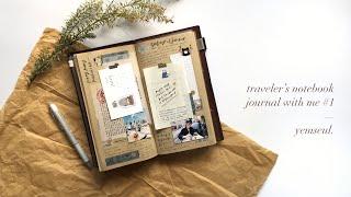 — traveler's notebook journal with me #1 | the end of january