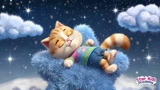 Chansons de Nuit Pour Enfants | Twinkle Twinkle Little Star | Musique de Sommeil Avec Chat Endormi