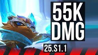 KENNEN vs TEEMO (TOP) | 55k DMG, 8 solo kills, Legendary | KR Diamond | 25.S1.1