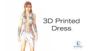 3D Printed Dress by Ultratec 3D Printing for UK Fashion Show.