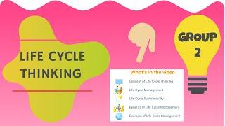 Life cycle thinking (LCT)