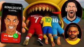 RONALDO.EXE and MESSI.EXR and NEYMAR.EXE VS SLIDE EATER
