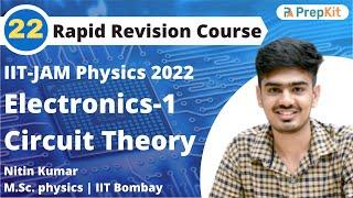 Circuit Theory | Electronics Revision Part-1 | RR L-22 | IIT JAM Physics | Nitin | PreKit