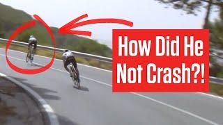 Enric Mas Makes INCREDIBLE SAVE To Avoid Disastrous Crash During Vuelta a España 2024 Stage 9