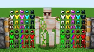 all NEW armors and x99 iron golems combined