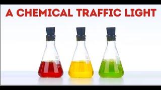 محلول إشارات المرور  chemical traffic light