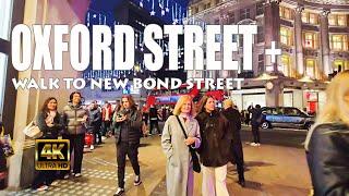 OXFORD STREET CHRISTMAS LIGHT WALK TOUR  2024|NEW BOND STREET-HOME OF THE LUXURY SHOPPING IN LONDON