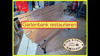 Tom & Simon´s Woodshop - Gartenbank restaurieren