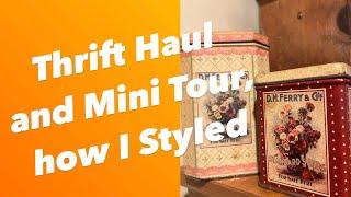 HOME TOUR | VINTAGE THRIFTHAUL | HOW I STYLED IT | GOODWILL | RESELLER | VINTAGE | PRIMITIVE