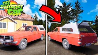 CANOPY FOR TANGERINE FZ-120 PICKUP - MAKING CAMPER CAR - My Summer Car