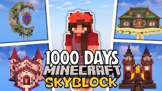 I survived 1000 Days building the Ultimate Cozy Sky Island (FULL MOVIE)