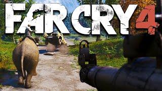 Far Cry 4 Online Funny Adventures - Chopper Exploring, Elephant Patrol, Rockets, Funny Moments!