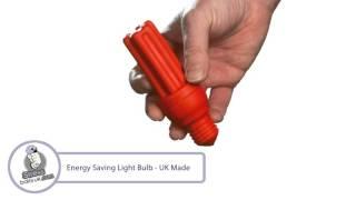 Energy Saving Light Bulb Shaped Stress Ball - UK Made