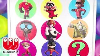 The Incredibles Jack Jack, Dash, Violet Toys Learn and Play Colours Game!  Ellie Sparkles