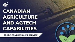 Connecting Canada’s agriculture and AgTech sector to the world