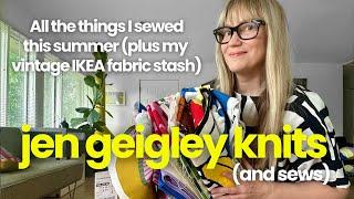 All of my Summer of Sewing projects! (Plus my vintage IKEA fabric stash!)