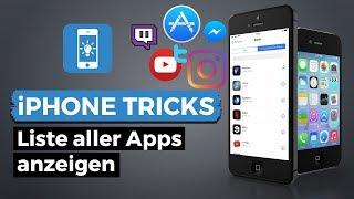 Liste aller deinstallierten Apps am iPhone anzeigen