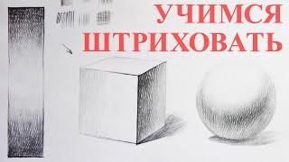 Уроки рисования. Штриховка. Учимся академической штриховке за 30 минут. 